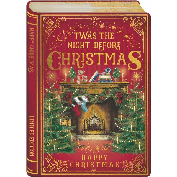 Twas The Night Before Christmas Fireplace Card | Art File | boogie + birdie