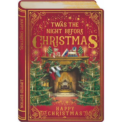 Twas The Night Before Christmas Fireplace Card | Art File | boogie + birdie