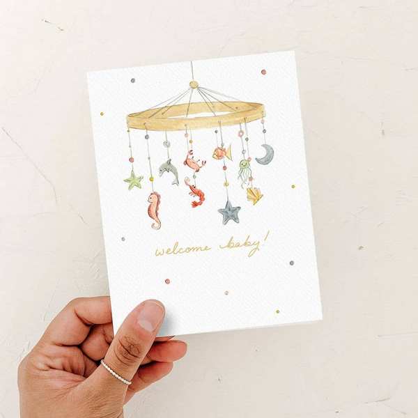 Under the Sea Baby Card | Almeida Illustrations | boogie + birdie