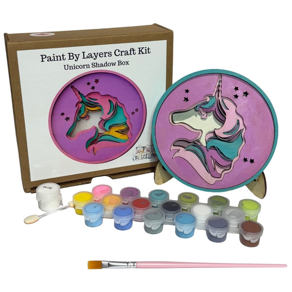 Unicorn Shadow Box Kit | Our Little Makery | boogie + birdie