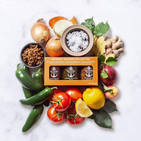 Gourmet Burger Trio Collection Gift Box | Saltspring Kitchen | boogie + birdie
