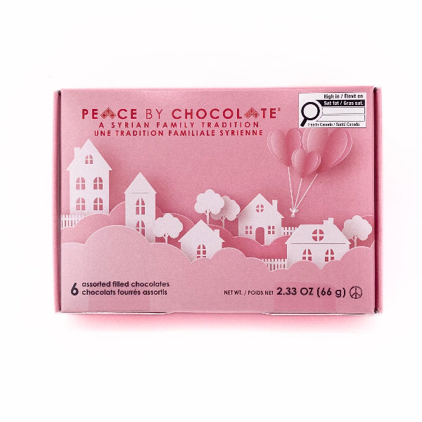 Boxed Heart Assortment (6pc) | Peace By Chocolate | boogie + birdie
