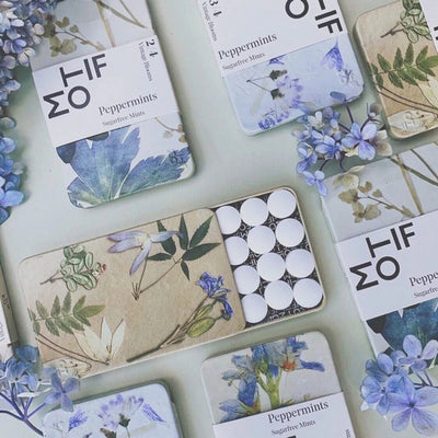Assorted Vintage Blooms Vegan Peppermints | Motif | boogie + birdie