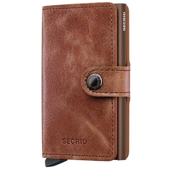Vintage Cognac & Brown SECRID Miniwallet | boogie + birdie

