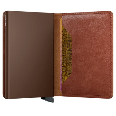 Vintage Cognac Brown Secrid Slimwallet (SV Cognac-Brown) | Wallets| boogie + birdie