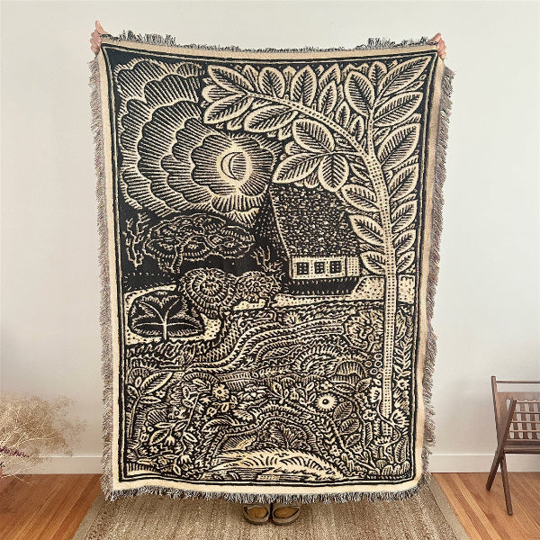 Waldhaus Cabin Jacquard Throw | Pika & Bear | boogie + birdie