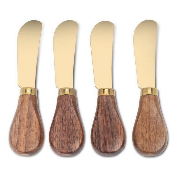 Walnut Handled Pate Spreaders | Set of 4 | Entertaining | boogie + birdie