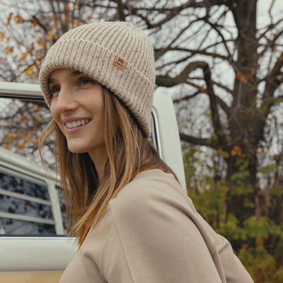 Warm Oak Nap Bristow Fleck Beanie  | tentree | boogie + birdie
