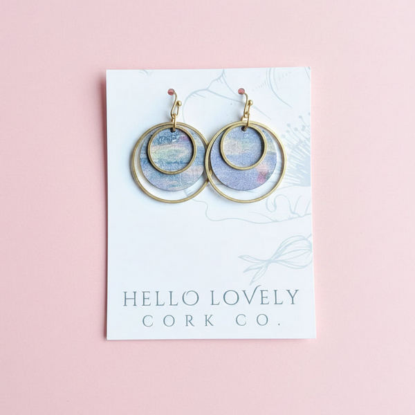 Waterlilies Brass Amaya Earrings | Hello Lovely | boogie + birdie