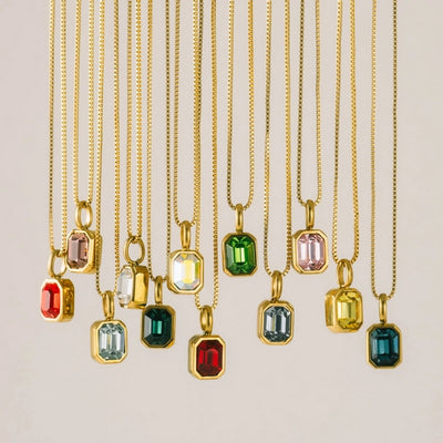 Gold June Waterproof Birthstone Necklace | Lover's Tempo | boogie + birdie