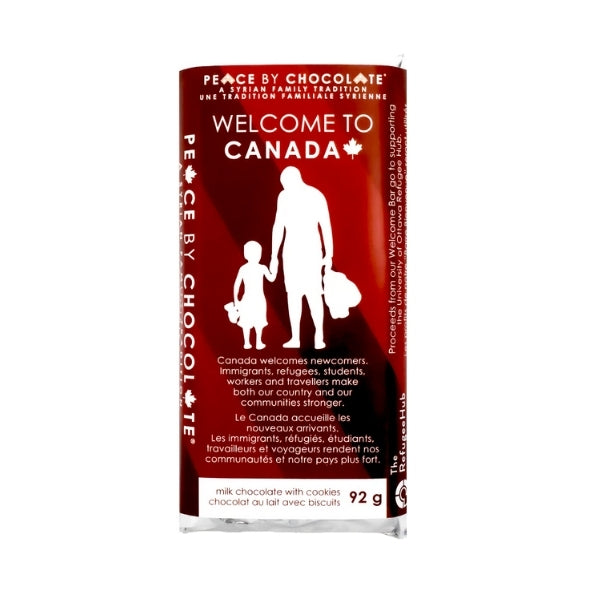 The Welcome Bar - Milk Chocolate With Cookies | Peace By Chocolate | boogie + birdie