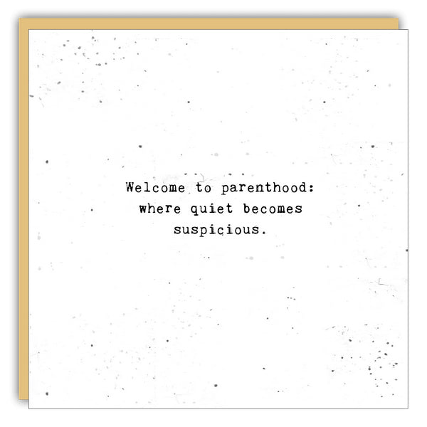 Welcome to Parenthood Baby Card | Cedar Mountain | boogie + birdie
