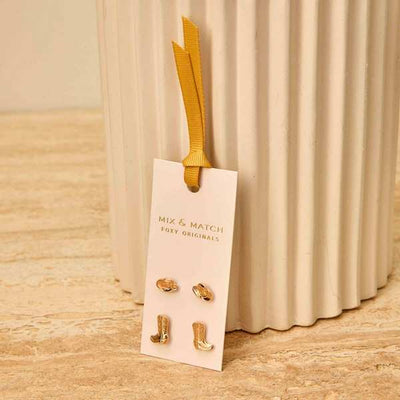 Gold Western Mix & Match Earring Set | Foxy Originals | boogie + birdie