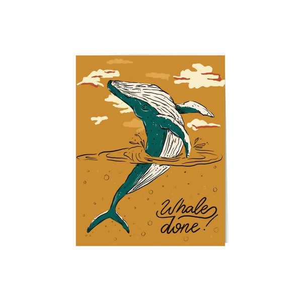 Whale Done Card | Paper Protege | boogie + birdie