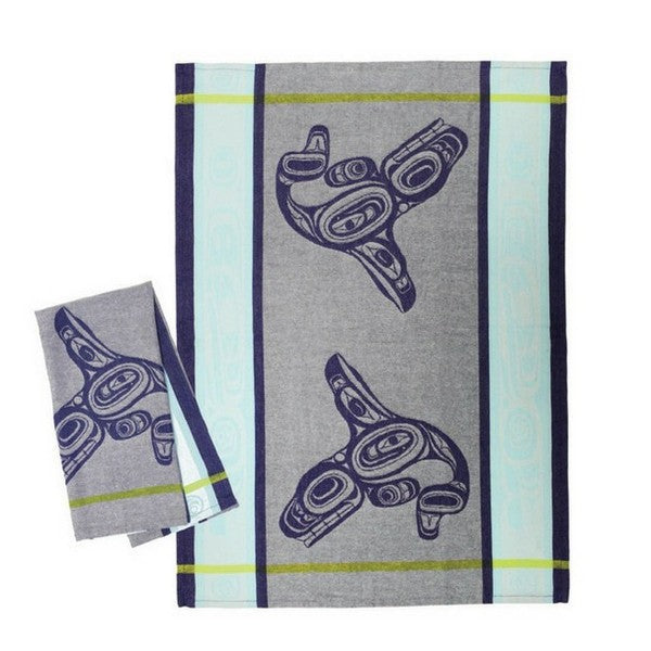 Whale Haida Tea Towel | Native Northwest | boogie + birdie | Ernest Swanson