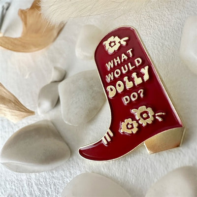 What Would Dolly Do Enamel Pin (P24WWDD) | Pika & Bear | boogie + birdie