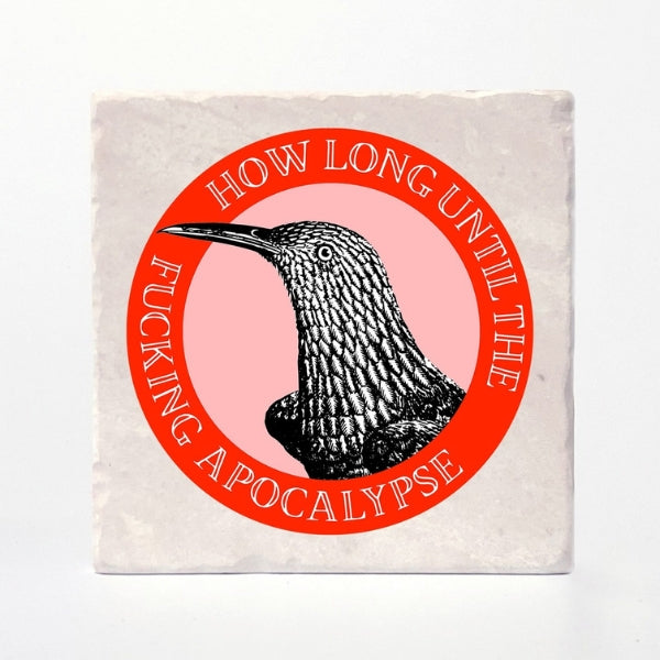 How Long Until the F'n Apocalypse Coaster | Versatile | boogie + birdie