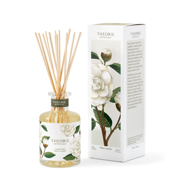 White Camelia Reed Diffuser | Theorie Botanique | boogie + birdie