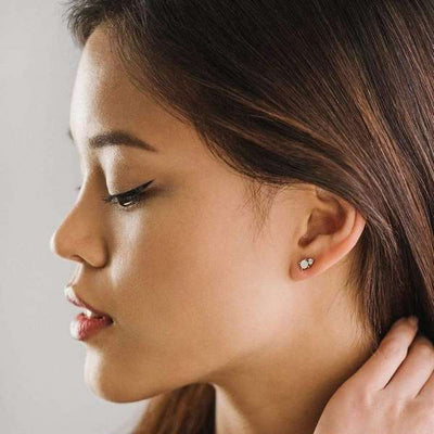 White Opal Dolce Stud Earrings | Lover's Tempo | boogie + birdie