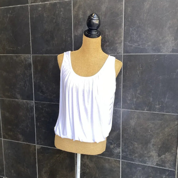 White Viscose Tank Top | Beyond Capri | boogie + birdie

