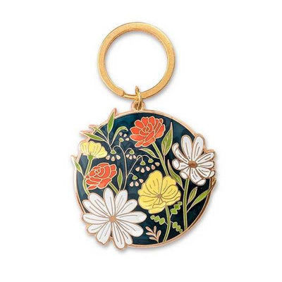 Wildflower Enamel Keychain | Almeida Illustrations | boogie + birdie