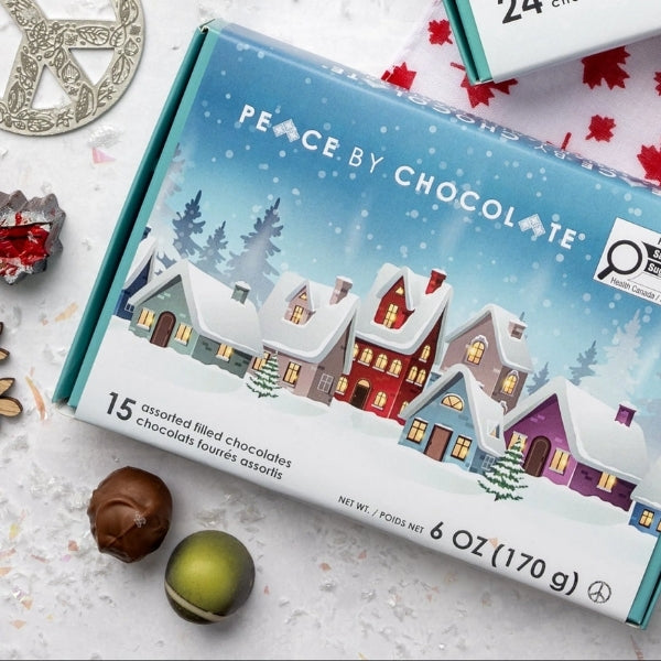 Assorted Winter Filled Chocolate - 15 Pieces | Peace By Chocolate | boogie + birdie