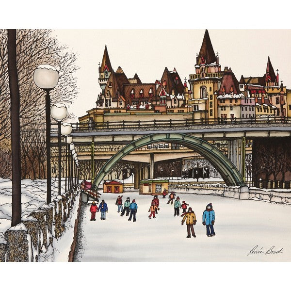 Winterlude Postcard | Renee Bovet | boogie + birdie