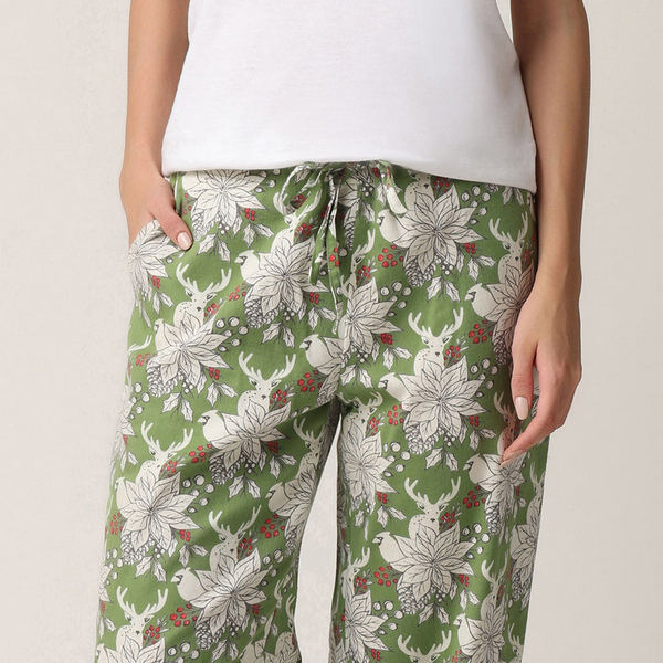 Winter Trails PJ Pants in a Bag | Mahogany | boogie + birdie


