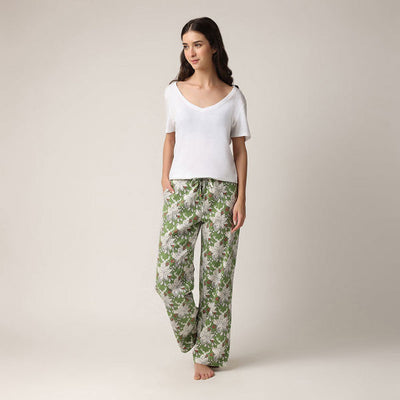 Winter Trails PJ Pants in a Bag | Mahogany | boogie + birdie