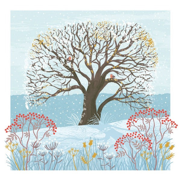 Winter Tree Christmas Card (ART-OVX02) | Art File | boogie + birdie