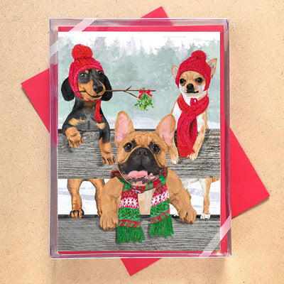 Winter Woofs Christmas Card | Allport | boogie + birdie