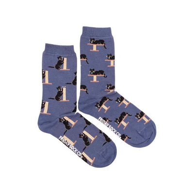 Women's Cozy Black Cat Socks | Friday Sock Co. | boogie + birdie