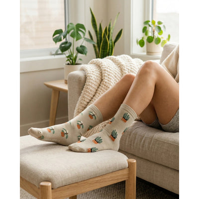 Women's Small House Plant Socks | Friday Sock Co. | boogie + birdie