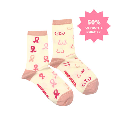 Women's Breast Cancer Charity Socks | Friday Sock Co. | boogie + birdie