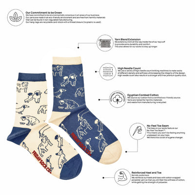 Women's Dogs Charity Socks | Friday Sock Co. | boogie + birdie