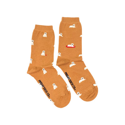 Women's Tiny Golden Dog Socks | Friday Sock Co. | boogie + birdie