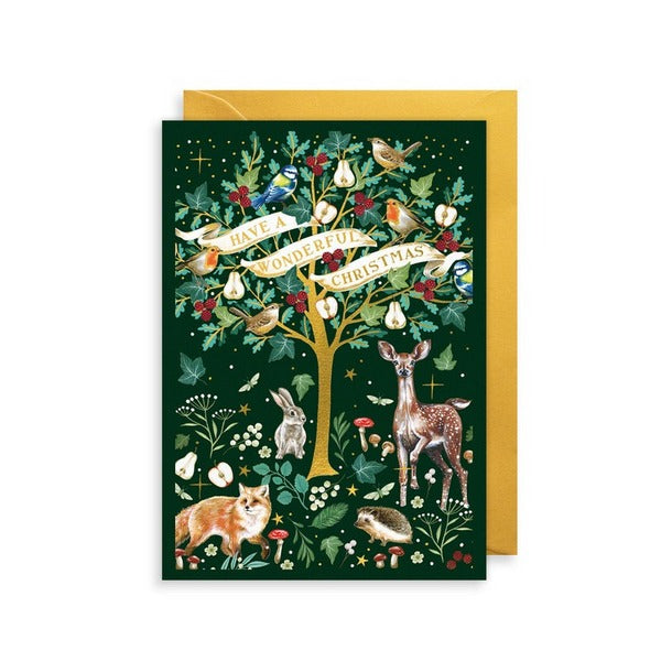 Animals Have a Wonderful Christmas Card | Art File | boogie + birdie