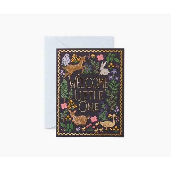 Woodland Welcome Baby Card | Rifle Paper Co. | boogie + birdie