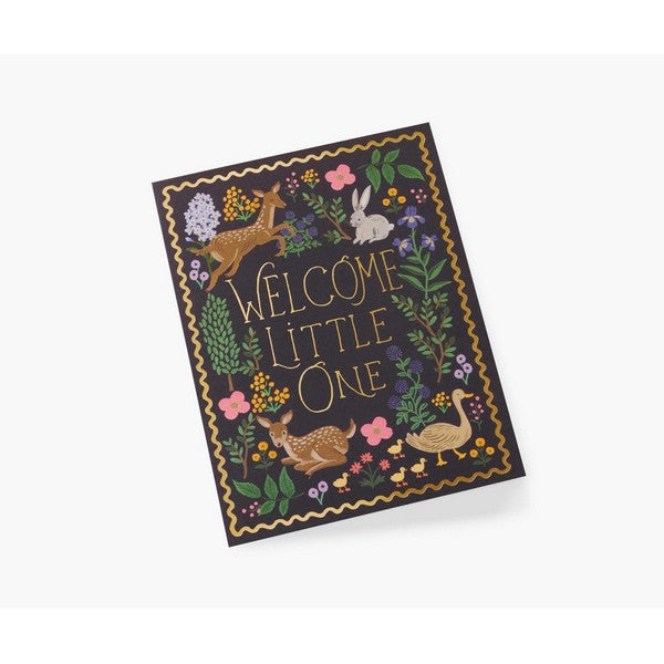 Woodland Welcome Baby Card | Rifle Paper Co. | boogie + birdie