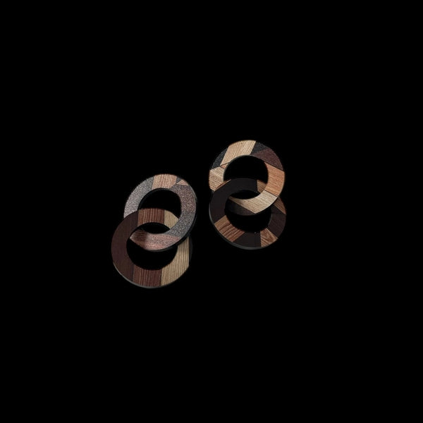 Wood Loop Drop Earrings | Ketoora | boogie + birdie