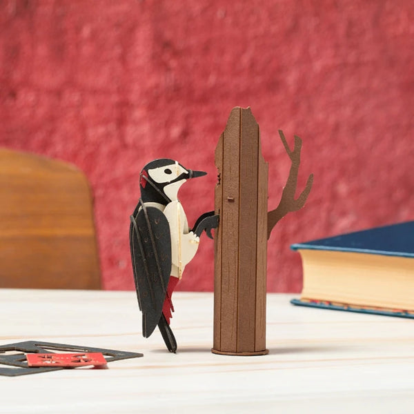 3D Woodpecker Puzzle | Kikkerland | boogie + birdie


