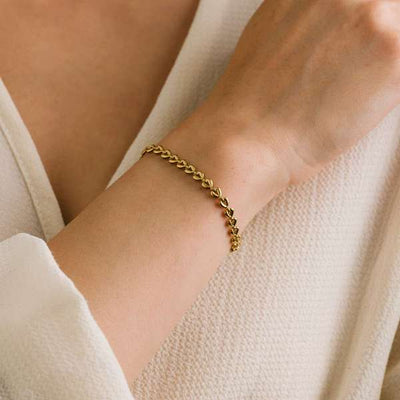 Gold Ida Chain Waterproof Bracelet | Lover's Tempo | boogie + birdie