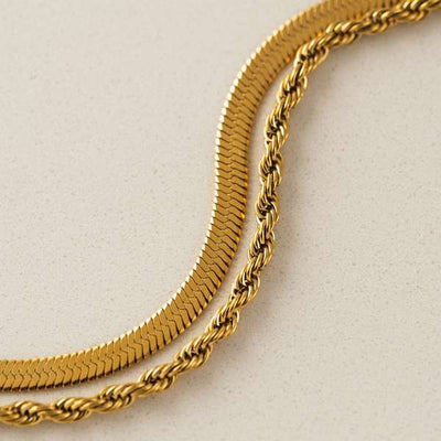 Gold Shore Layered Waterproof Bracelet | Lover's Tempo | boogie + birdie