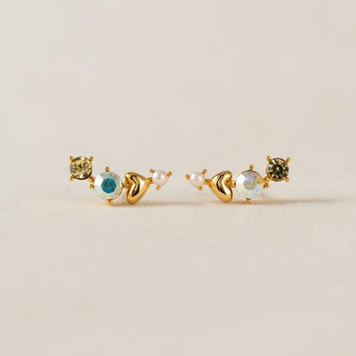 Gold Yellow Amorette Climber Earrings | Lover's Tempo | boogie + birdie
