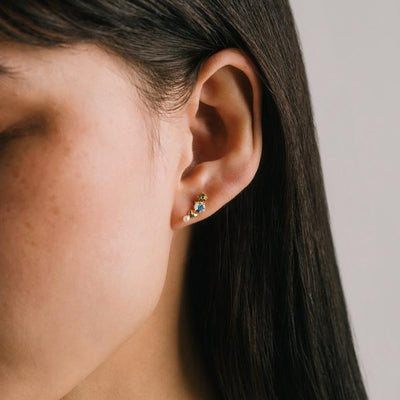 Gold Yellow Amorette Climber Earrings | Lover's Tempo | boogie + birdie