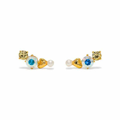 Gold Yellow Amorette Climber Earrings | Lover's Tempo | boogie + birdie