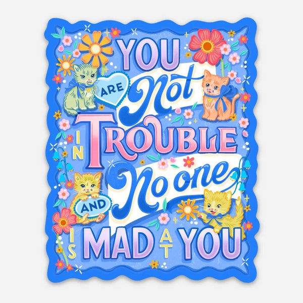 You Are Not in Trouble Sticker | To & Fro Gifts | boogie + birdie