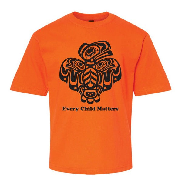 Every Child Matters Raven Resilience Youth T-Shirt (ORANGESRY) | Native Northwest | boogie + birdie 