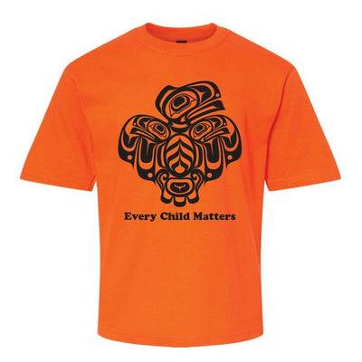 Every Child Matters Raven Resilience Youth T-Shirt (ORANGESRY) | Native Northwest | boogie + birdie