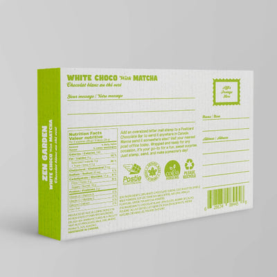 Zen Garden Matcha White Chocolate Postcard Bar | Postie | boogie + birdie